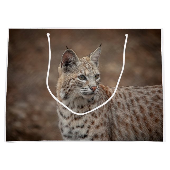 Portrait of a Bobcat Large Gift Bag (Front)