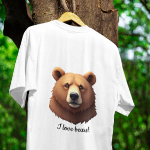 Portrait of a brown Bear t-shirt