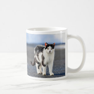 Portrait of a cat coffee mug