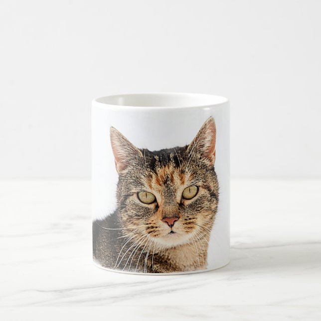 Portrait of a cat coffee mug (Center)
