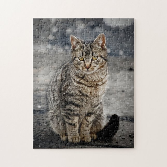 Portrait of a cat jigsaw puzzle (Vertical)
