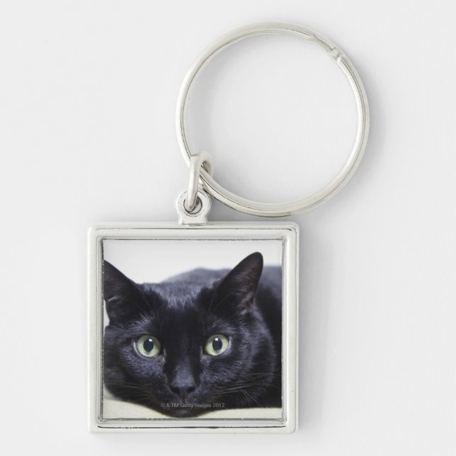 Portrait of a Cat Key Ring (Front)