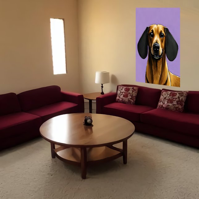 Portrait of a cool Dachshund | AI Art Poster (Creator Uploaded)