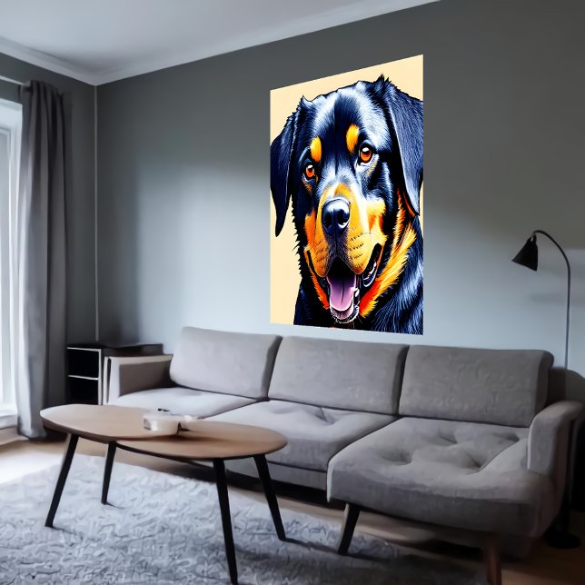 Portrait of a cool Rottweiler | AI Art Poster (Creator Uploaded)