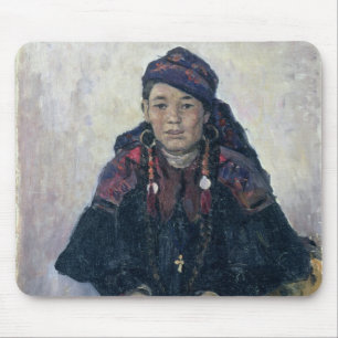 Portrait of a Cossack Woman, 1909 Mouse Pad