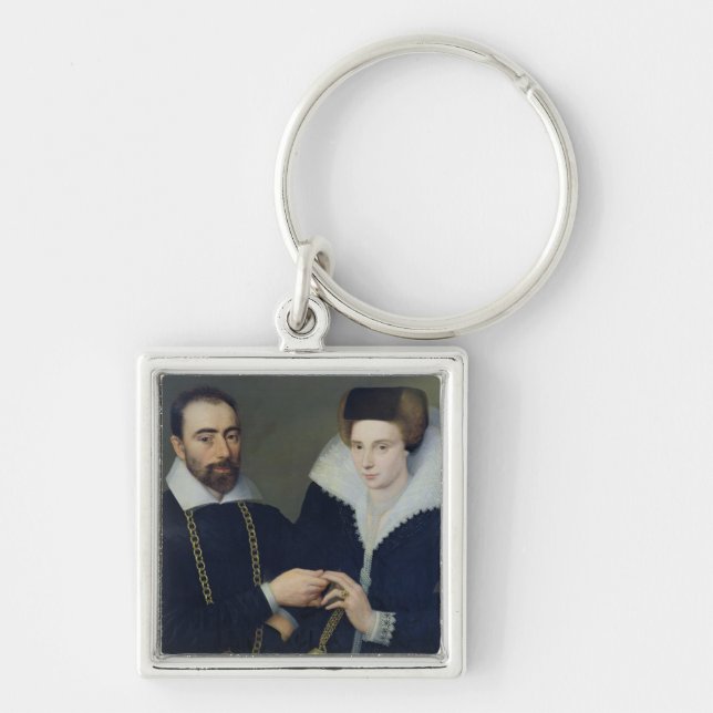 Portrait of a Couple Key Ring (Front)