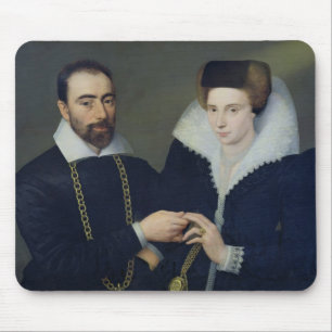 Portrait of a Couple Mouse Pad