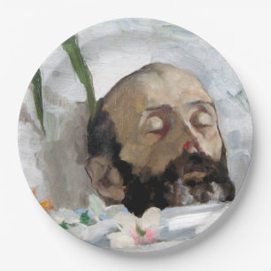 Portrait of a Dead Man (Mortality and Death) (Art) Paper Plate