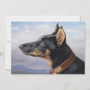 Portrait of a Doberman   Carl Reichert