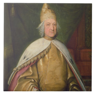 Portrait of a Doge (oil on canvas) Tile