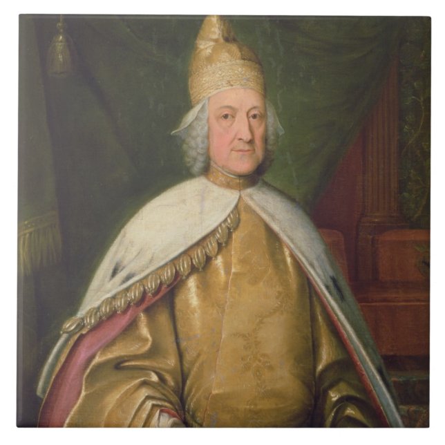 Portrait of a Doge (oil on canvas) Tile (Front)