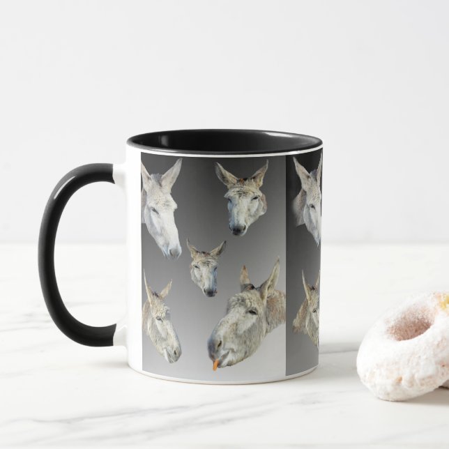 Portrait Of A Donkey, Mug (With Donut)