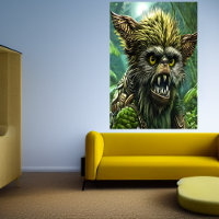 Portrait of a fantasy beast in the forest | AI Art