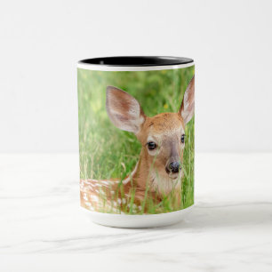 Portrait of a Fawn (white-tailed deer) Mug