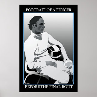 Portrait of a Fencer: Before the Final Bout Poster