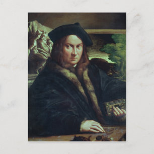 Portrait of a gentleman wearing a beret postcard