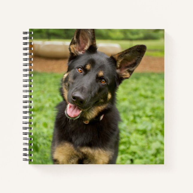 Portrait of a German Shepherd Notebook (Front)