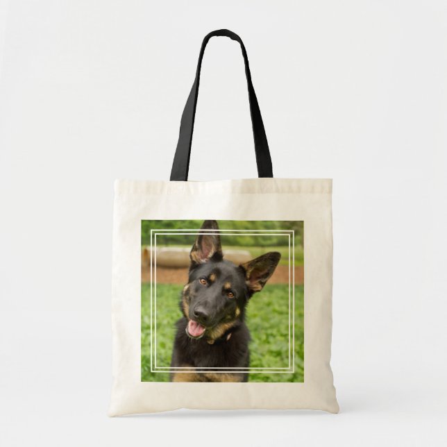 Portrait of a German Shepherd Tote Bag (Front)