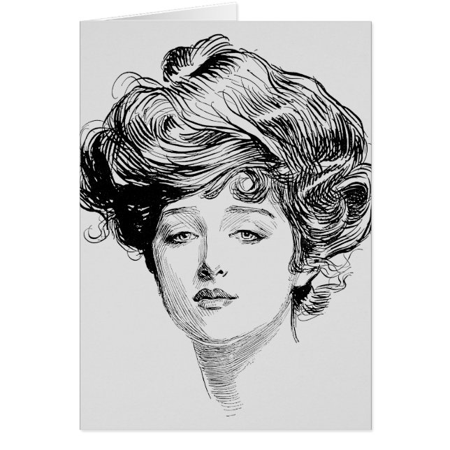 Portrait Of A  Gibson Girl, 1900 (Front)