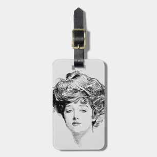 Portrait Of A Gibson Girl, 1900 Luggage Tag