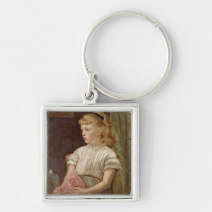 Portrait of a Girl, 1896 (oil on canvas) Key Ring