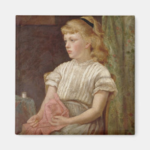Portrait of a Girl, 1896 (oil on canvas) Magnet