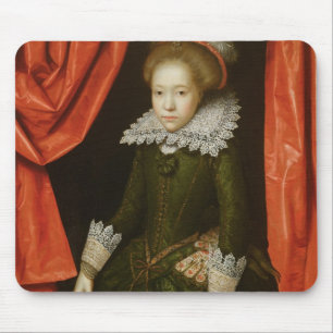 Portrait of a girl of the de Ligne family Mouse Pad