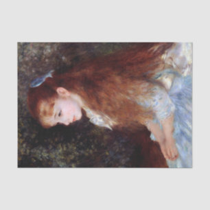 Portrait of a Girl with Blue Ribbon, Renoir Tissue Paper