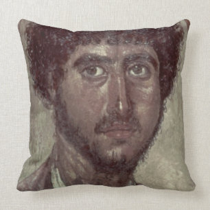 Portrait of a Greek, from Fayum, Romano-Egyptian, Cushion