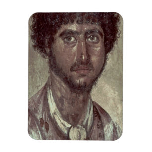 Portrait of a Greek, from Fayum, Romano-Egyptian, Magnet