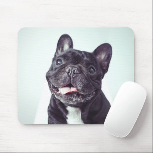 Portrait of a Happy French Bulldog Mouse Pad