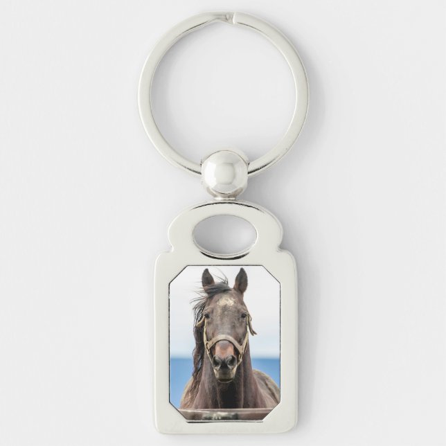 Portrait of a horse key ring (Front)