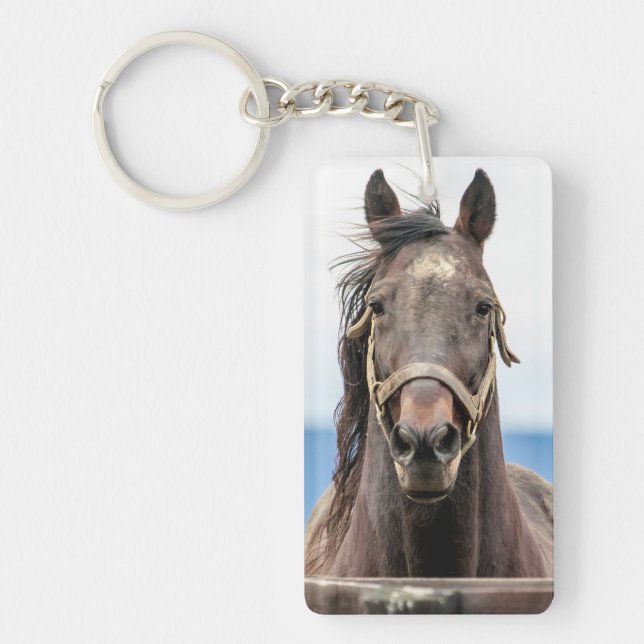 Portrait of a horse key ring (Front)