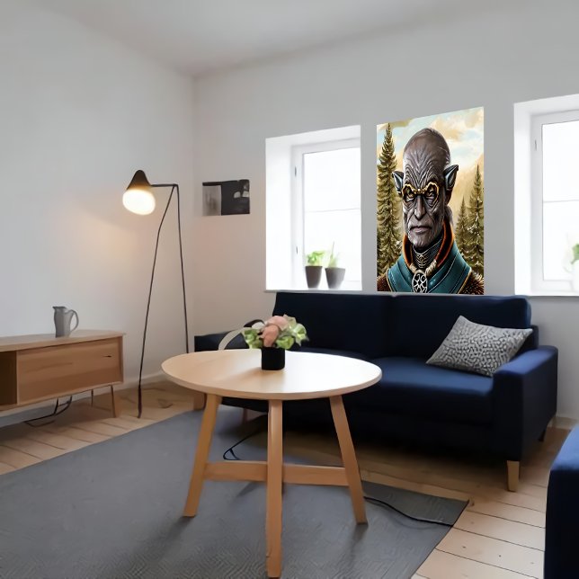 Portrait of a Humanoid alien | AI Art Poster (Creator Uploaded)