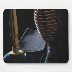Portrait of a Kendo Fencer 6 Mouse Pad