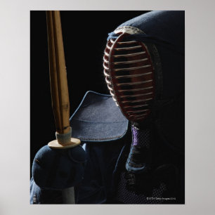 Portrait of a Kendo Fencer 6 Poster