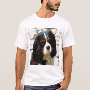 Portrait Of A King Charles Cavalier Spaniel T-Shirt
