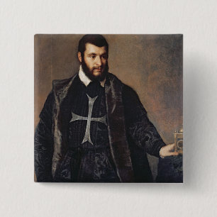 Portrait of a Knight of the Order of Malta 15 Cm Square Badge