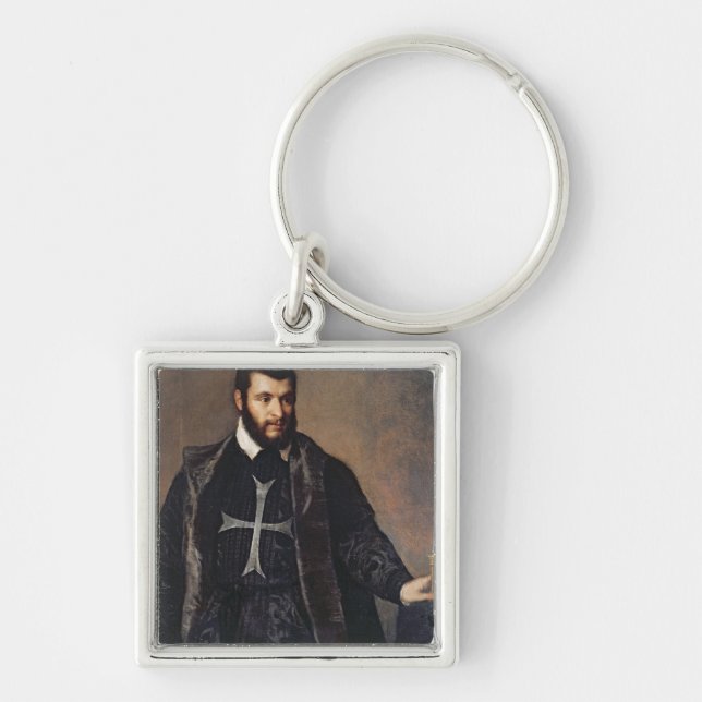 Portrait of a Knight of the Order of Malta Key Ring (Front)