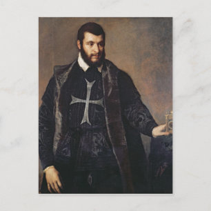 Portrait of a Knight of the Order of Malta Postcard