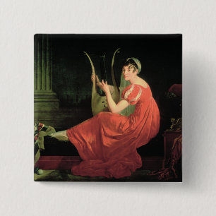 Portrait of a Lady 15 Cm Square Badge