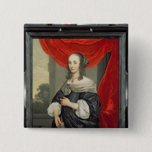Portrait of a Lady 15 Cm Square Badge