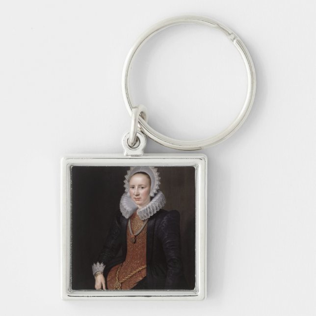 Portrait of a Lady aged 29, 1615 Key Ring (Front)