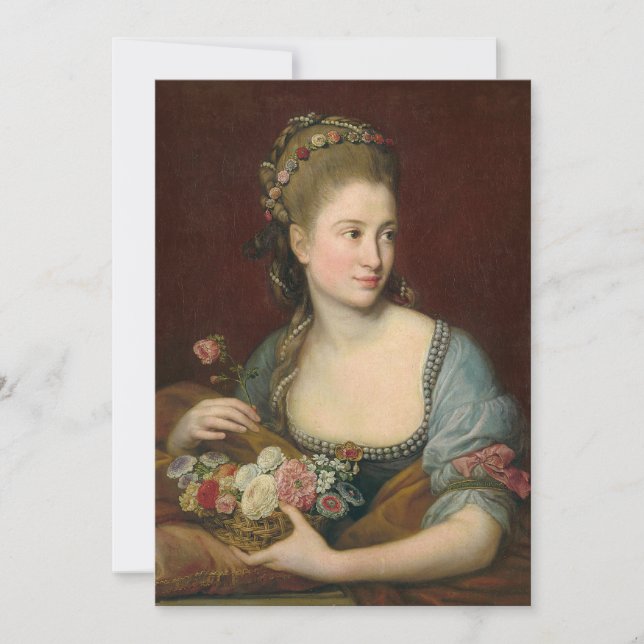 Portrait of a Lady as Flora | Pompeo Batoni (Front)