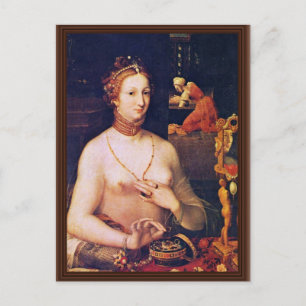Portrait Of A Lady At Her Toilette, By Meister De Postcard