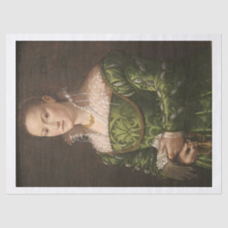 Portrait of a Lady by Allesandro Allori Decoupage Tissue Paper