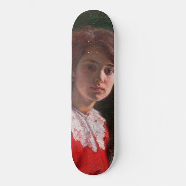 Portrait of a Lady (by Elin Danielson-Gambogi) Skateboard (Front)