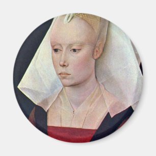 Portrait Of A Lady By Weyden Rogier Van Der Magnet
