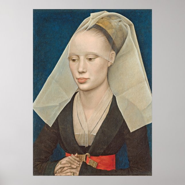 Portrait of a Lady, c.1460 (oil on panel) Poster (Front)