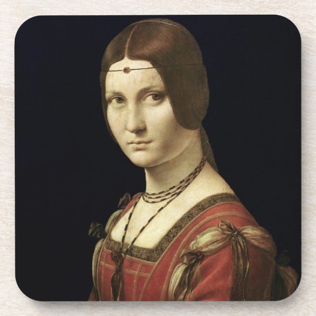 Portrait of a Lady from the Court of Milan Coaster (Front)